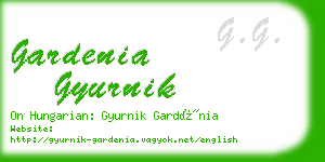 gardenia gyurnik business card